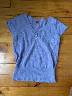 Espirit vintage y2k purple angora lambswool sweater shirt rhinestones xl